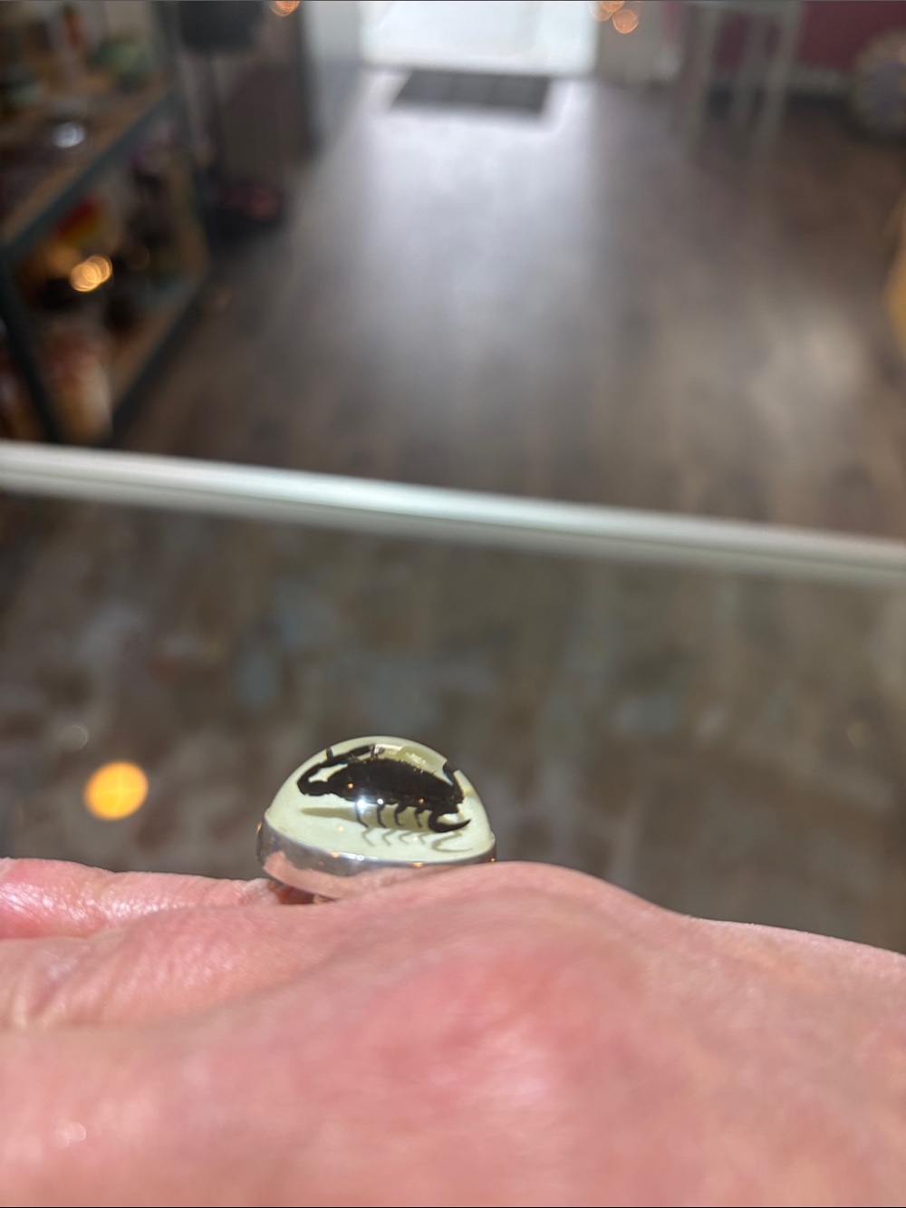 Scorpion Dome Ring Sterling Silver - Picture 7 of 7